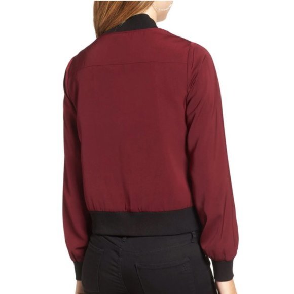 Mural Smooth Elastic Trimmed Bomber Baseball Jacket Womens Size XS - Picture 12 of 12